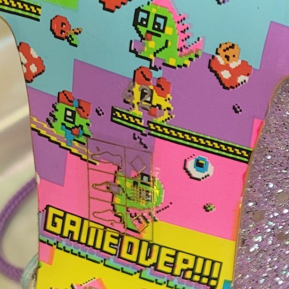 Irregular Choice 42 Shortie Bread Blue Purple Glitter Mary Jane Heels Wedding 10 - Picture 14 of 16